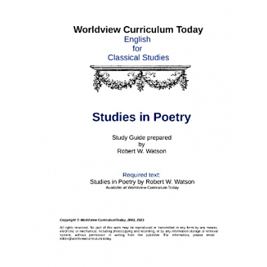 Studies in Poetry Studies in Poetry